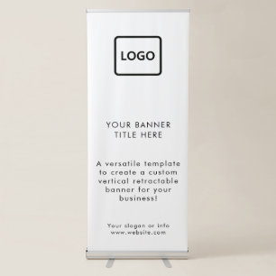 Business Event Stylish Modern Minimalist Logo  Retractable Banner