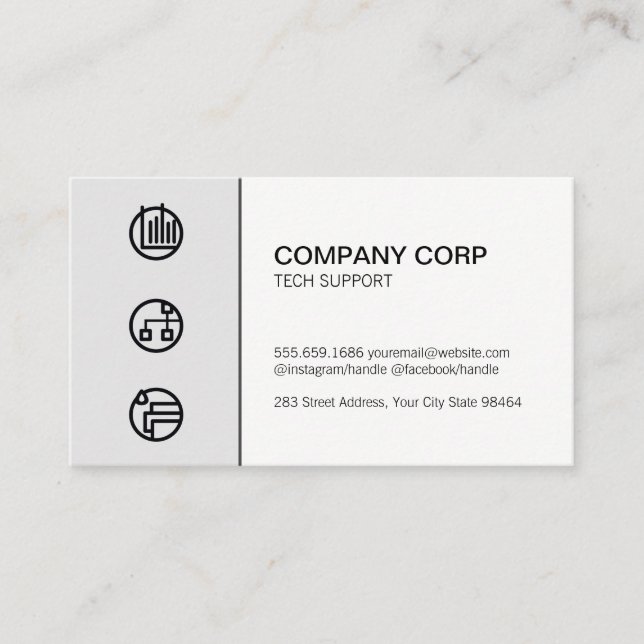 Business Executive | Customer Support Finance Appointment Card (Front)