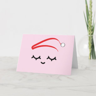 Business Eyelash extension Cute Holiday Christmas Card