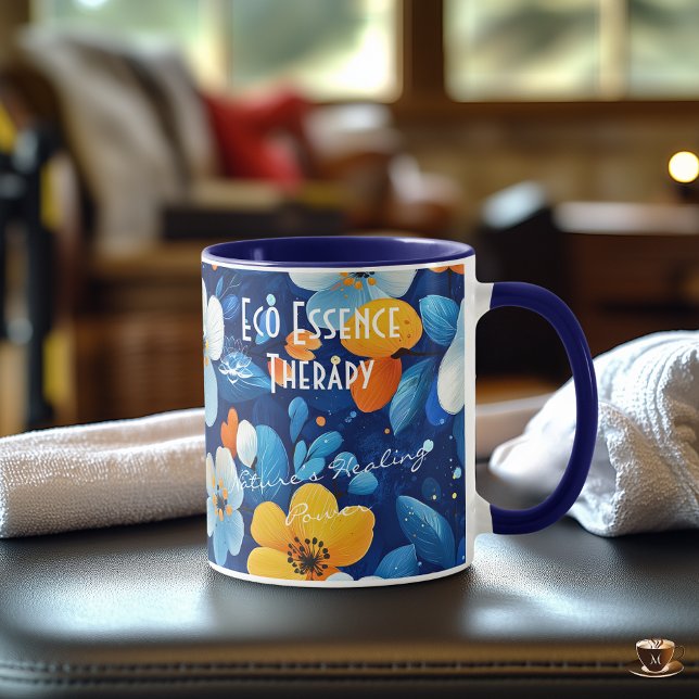 Business Floral Mug with Vibrant Blooms - Custom (Creator Uploaded)