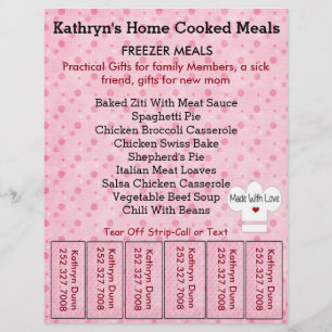 Business Flyer withTear off Strips