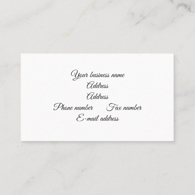 Business football business card (Back)