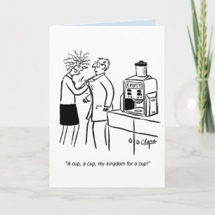 Business funny coffee birthday card