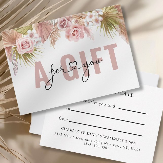 BUSINESS GIFT CERTIFICATE | BOHO (BUSINESS GIFT CERTIFICATE | BOHO)