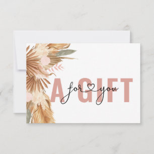 BUSINESS GIFT CERTIFICATE   BOHO TROPICAL