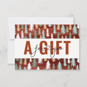 BUSINESS GIFT CERTIFICATE   Christmas  Winter Tree