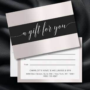 BUSINESS GIFT CERTIFICATE for you
