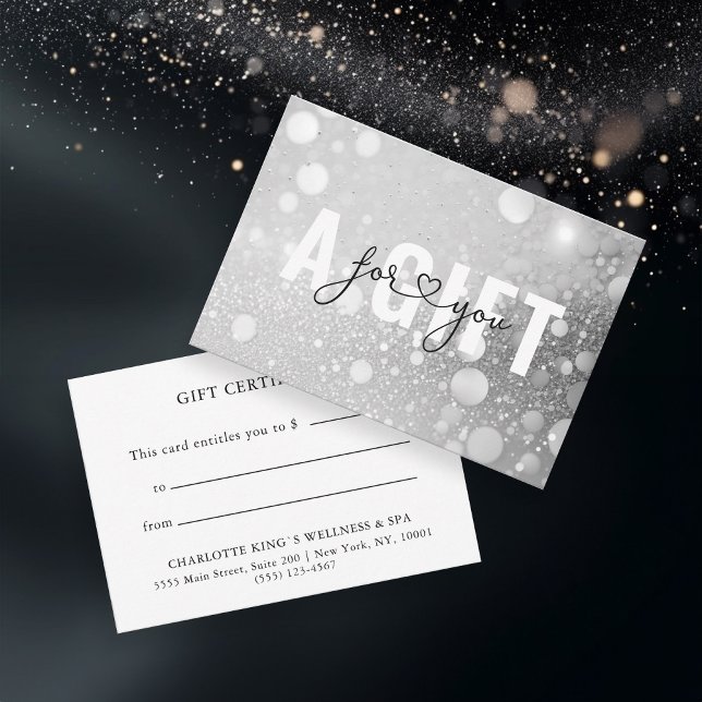BUSINESS GIFT CERTIFICATE | GLITTER (Creator Uploaded)