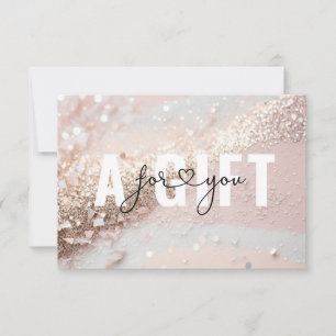 BUSINESS GIFT CERTIFICATE   GLITTER
