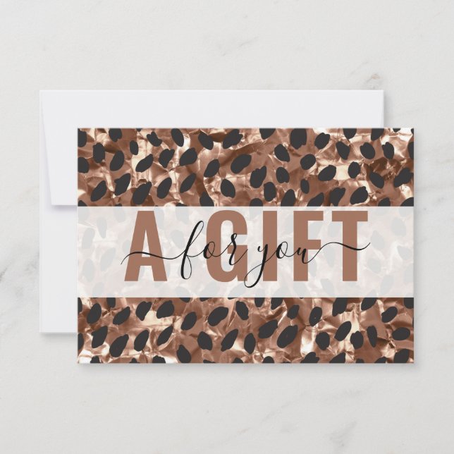 BUSINESS GIFT CERTIFICATE | Leopard Pattern (Front)