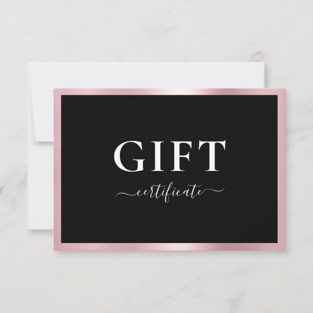 BUSINESS GIFT CERTIFICATE | Modern | (Front)