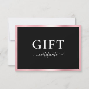 BUSINESS GIFT CERTIFICATE Modern