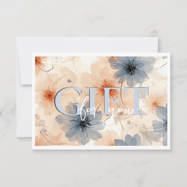 BUSINESS GIFT CERTIFICATE | Modern | Floral |  (Front)