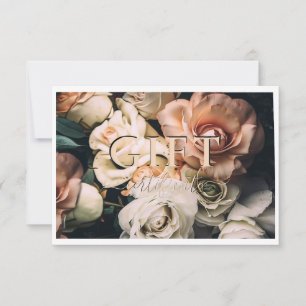 BUSINESS GIFT CERTIFICATE Modern Floral