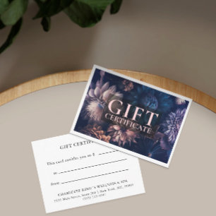 BUSINESS GIFT CERTIFICATE Modern Floral