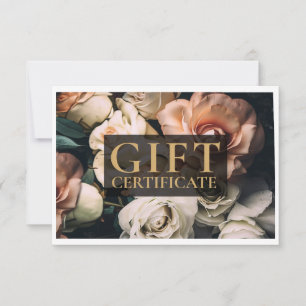 BUSINESS GIFT CERTIFICATE Modern Floral