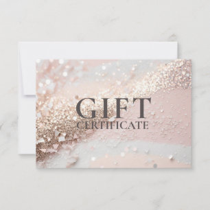 BUSINESS GIFT CERTIFICATE Modern Glitter