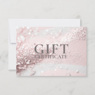 BUSINESS GIFT CERTIFICATE   Modern   Glitter   