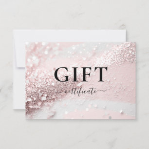 BUSINESS GIFT CERTIFICATE   Modern   Glitter