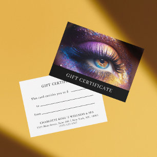BUSINESS GIFT CERTIFICATE   Modern   Photo Glitter