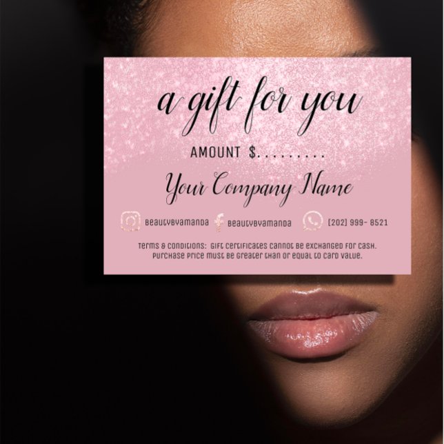 Business Gift Certificate Modern Social Powde Logo (Business Gift Certificate Modern Social Powde Logo)