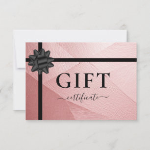 BUSINESS GIFT CERTIFICATE Ribbon Lightpink