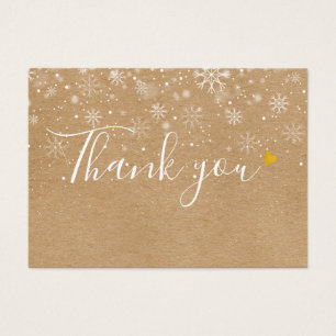 Business Gift Certificate Rustic Kraft Thank You