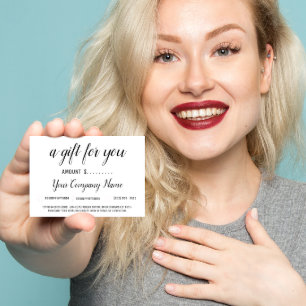 Business Gift Certificate Simply Modern Social