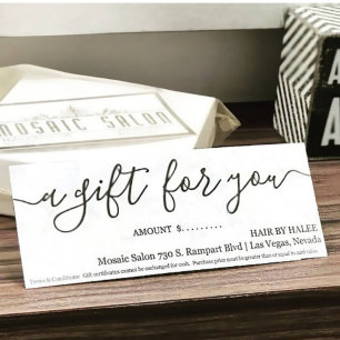 Business Gift Certificate   Simply Right