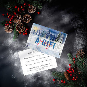BUSINESS GIFT CERTIFICATE   Winter Snow Landscape