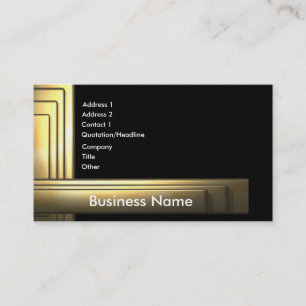 business_gold business card