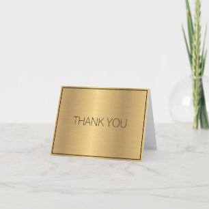 Business Gold Thank You Card