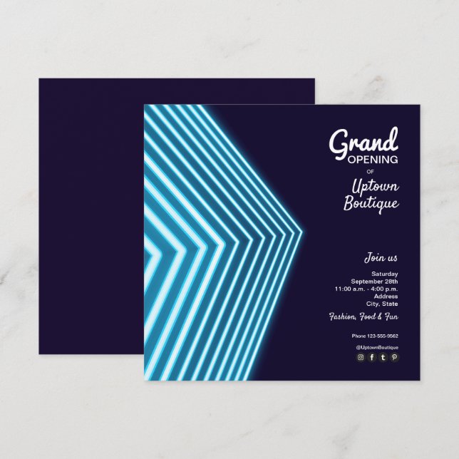 Business Grand Opening Invitation (Front/Back)