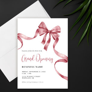Business Grand Opening Modern Ribbon Invitation
