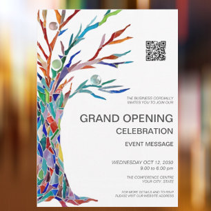 Business Grand Opening QR Code Invitation