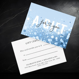 BUSINESS GRANT CERTIFICATE   GLITTER 