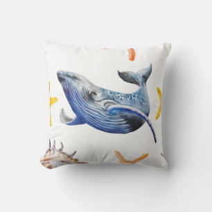 Business Graph Whale: Candlestick Chart Cushion