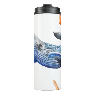 Business Graph Whale: Candlestick Chart Thermal Tumbler