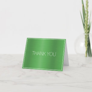 Business Grass Green Thank You Card