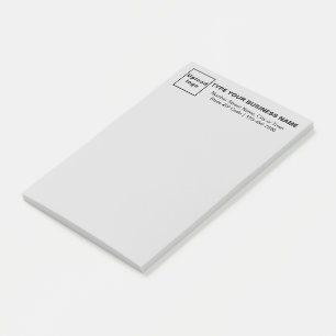 Business Gray Long post it note