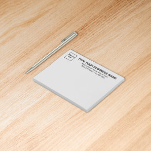 Business Gray Rectangle post it note
