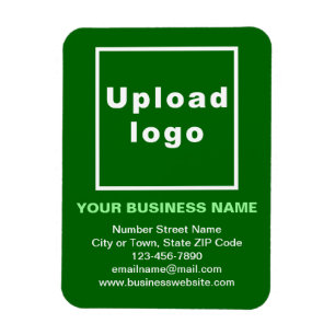 Business Green Flexible Photo Magnet