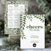 Business Greeting with 2023 Calendar and Logo