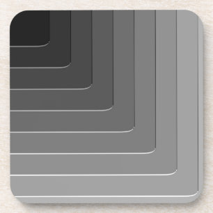 Business grey monochrome coaster