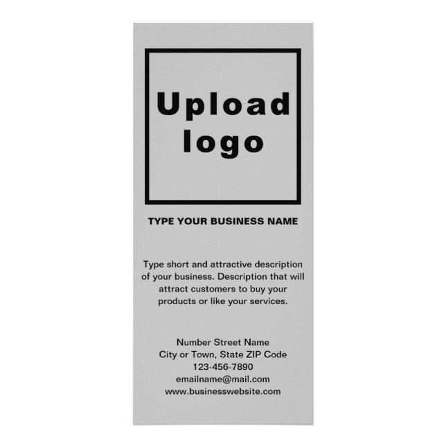 Business Grey Rack Card (Front)