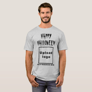Business Halloween Greeting on Grey T-Shirt
