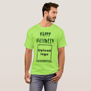 Business Halloween Greeting on Lime Green T-Shirt