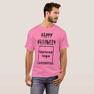 Business Halloween Greeting on Pink T-Shirt