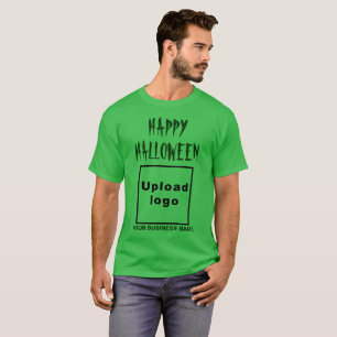 Business Halloween Greeting on Shamrock Green T-Shirt