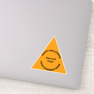 Business Halloween Orange Colour Triangle Vinyl